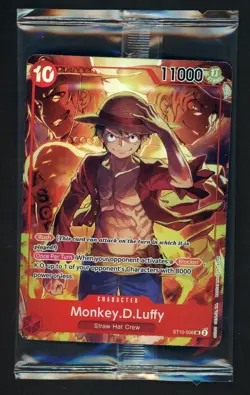 #11 One Piece English ST10-006 Monkey D Luffy Treasure Boosters Set Sealed - Image 1