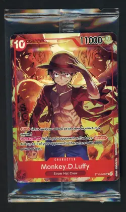 #10 One Piece English ST10-006 Monkey D Luffy Treasure Boosters Set Sealed - Image 1