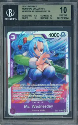 2024 One Piece Memorial Collection #EB01034 Wednesday SR BGS 10 - Image 1