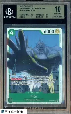2023 One Piece Awakening of the New Era #OP05032 Pica SR BGS 10 - Image 1