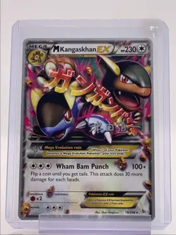 M KANGASKHAN EX 2014 POKEMON XY SERIES XY FLASHFIRE RARE 79/106 Q4561 - Image 1