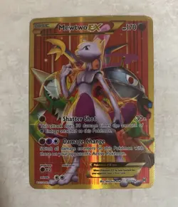 Pokemon Mewtwo EX 164/162 Breakthrough Secret Rare Full Art Holo Basic - Image 1