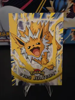 2000 Topps Pokemon Series 3 #135 Jolteon TV Animation Edition Blue Logo - Image 1