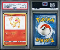 Pokemon TCG Charmander SV6/SV94 Shiny Holo Rare Hidden Fates PSA 10 - Image 3