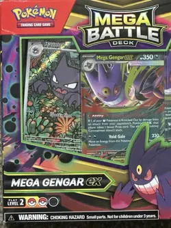 NEW Factory Sealed 2025 Pokemon Mega Battle Deck Mega Gengar ex -English -TCG - Image 2