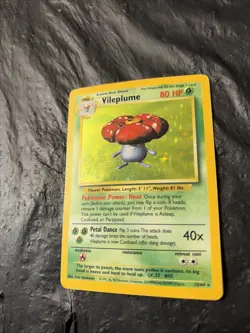 Vileplume 15/64 NO Symbol Rare Jungle Holo Pokemon - Image 3