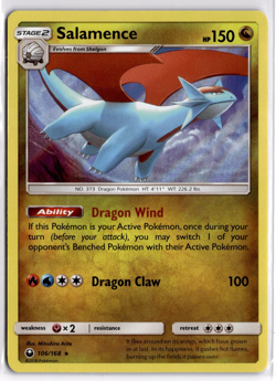 Pokemon TCG Salamence 106/168 Sm-Celestial Storm Holo Rare - Image 1