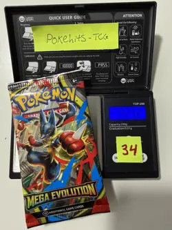 (HEAVY)🔥 22.32g Pokemon TCG Mega Evolution Booster Pack Factory Sealed✅ - Image 1