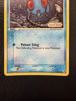 2006 Pokemon EX Legend Maker Tentacool 66/92 Reverse Holo Stamped LP - Image 3