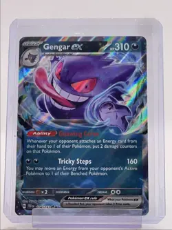 GENGAR EX 2024 POKEMON TEMPORAL FORCES DOUBLE RARE 104/162 Q4561 - Image 1