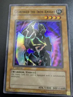 Yu-Gi-Oh! Gearfried the Iron Knight PSV-101 Super Rare 1st Edition NM/LP - Image 2