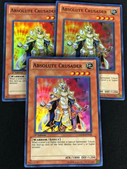 YUGIOH ABSOLUTE CRUSADER GENF-EN036 1ST SUPER X3 (NM) - Image 1