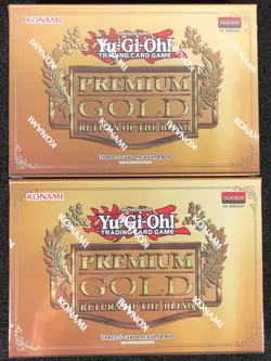 Yugioh 2015 PREMIUM GOLD RETURN OF THE BLING 1st EDITION MINI BOX SEALED x2 - Image 1
