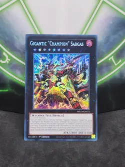 Yugioh Gigantic Champion Sargas MP24-EN071 Secret Rare 1st Edition NM - Image 1