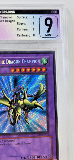 Yu-Gi-Oh Gaia the Dragon Champion LOB-EN125 2004 Print Secret Rare PCG 9 - Image 3
