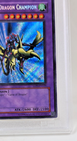 Yu-Gi-Oh Gaia the Dragon Champion LOB-EN125 2004 Print Secret Rare PCG 9 - Image 5