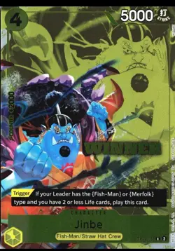 One Piece TCG Winner Card Jinbe Winner 2025 Vol 3 Foil EB02-055 - Image 1