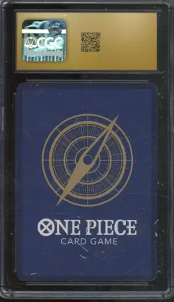2025 One Piece Premium Booster Vol 2 Secret Rare Trafalgar Law Pristine CGC 10 - Image 2