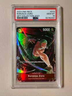 2023 One Piece English ST01-013 Roronoa Zoro Gift Collection 2023 PSA 10!!! - Image 1