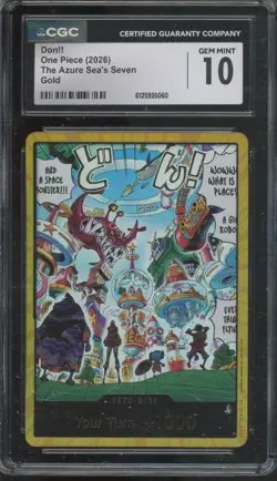 2025 One Piece The Azure Sea's Seven Gold Don!! Gem Mint CGC 10 - Image 1