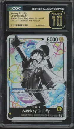 2026 One Piece Starter Deck Egghead Leader Monkey D. Luffy Pristine CGC 10 - Image 1