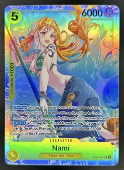 2026 One Piece Heroines Edition Nami Super Rare #EB03-053 - Image 1