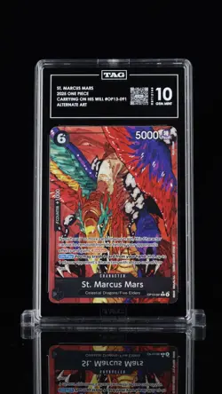 One Piece OP13-091 St Marcus Mars Alt Art Carrying On His Will TAG 10 Top Rank! - Image 1