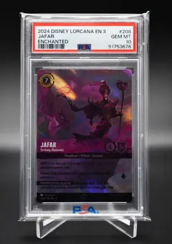 Disney Lorcana Jafar Striking Illusionist Enchanted PSA 10 - Image 1