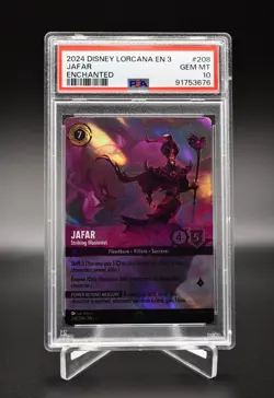Disney Lorcana Jafar Striking Illusionist Enchanted PSA 10 - Image 3