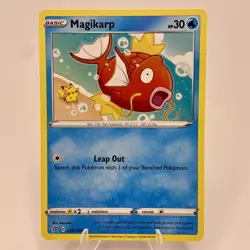 Magikarp 039/192 w/ Pikachu Regular SWSH02: Rebel Clash Pokemon Card Near Mint - Image 1