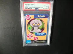 1999 Burger King Pokemon Arbok UnPerforated card #24 Psa 9 Mint - Image 1