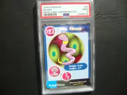 1999 Pokemon Burger King UnPerforated Ekans card #23 Psa 9 Mint - Image 1