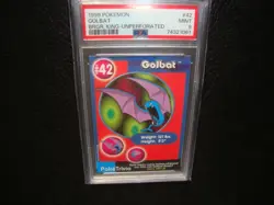 1999 Burger King Pokemon Golbat UnPerforated card #42 Psa 9 Mint - Image 2