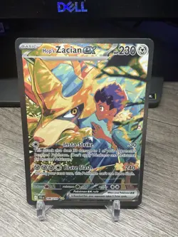 Pokemon TCG Hop's Zacian EX Card 186/159 Journey Together Sir - Image 1