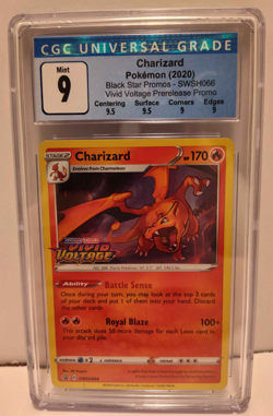 Charizard - (Prerelease) SWSH066 SWSH: Sword & Shield Promo Cards Holo CGC 9 - Image 1