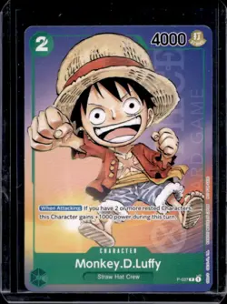 2023 One Piece Promo Bandai Card Game Set Monkey D Luffy #P-037 - Image 1
