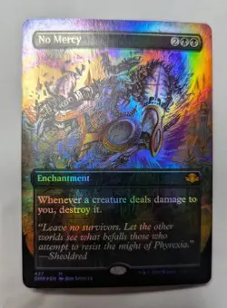 1x No Mercy Borderless NM Foil - Dominaria Remastered DMR Magic MTG x1 - Image 1