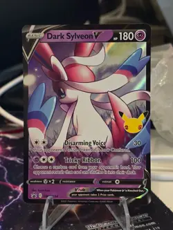 Dark Sylveon V Black Star Promo SWSH134; Near Mint Pokemon Card Celebrations - Image 1