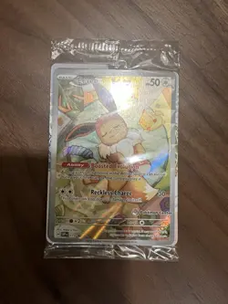 Eevee - Pokemon Center Scarlet & Violet Promo Cards Holo SEALED - Image 1