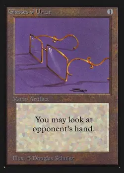 Glasses of Urza NM Collectors' Edition MTG Magic the Gathering Artifact Eng Card - Image 1
