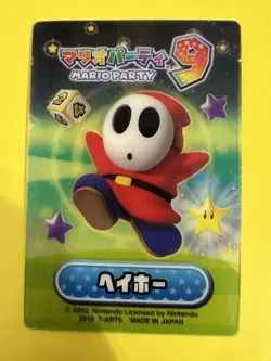 Shy Guy Mario Party 9 Clear Card Very Rare japanese F/S - Image 1