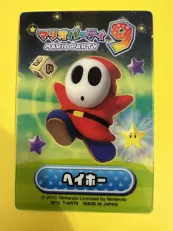 Shy Guy Mario Party 9 Clear Card Very Rare japanese F/S - Image 2