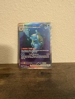 Blastoise EX Pokemon TCG 330 HP Holo Card 200/165 Water Type - Image 1