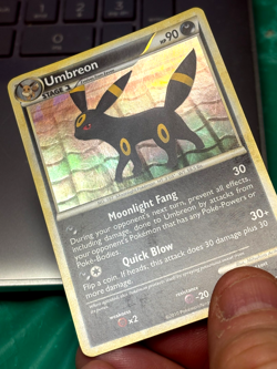 Umbreon - 10/90 - Cracked Ice Holo - NM - Deck Ex Pokemon Card - Image 3