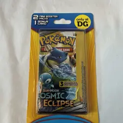 Pokemon Cosmic Eclipse Blister Pack w/ 2 Mini Packs + 1 Bonus Card DG PKMN - Image 1