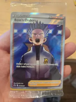 SEALED Pokemon Cyrus SWSH251 Boss's Orders Promo Pokemon Card + 3 holos - Image 1