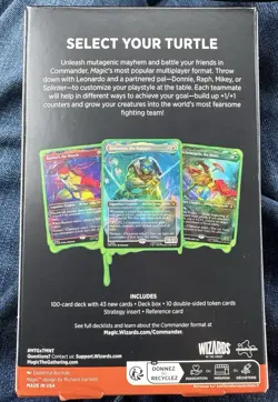 MTG Teenage Mutant Ninja Turtles Turtle Power Commander Deck Factory Sealed - Image 2