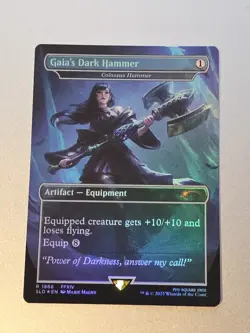 Gaia's Dark Hammer - Colossus Hammer (Rainbow Foil) Secret Lair Drop Foil - Image 1