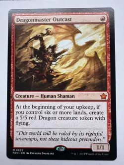 MTG Dragonmaster Outcast - [FDN] Foundations #622 MYTHIC - VLP - Image 1
