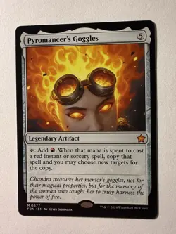 Pyromancer's Goggles 0677 | Magic the Gathering MTG | Foundations | Rare | NM - Image 1